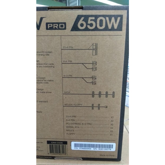 Power Supply FSP HV Pro 650W 80+