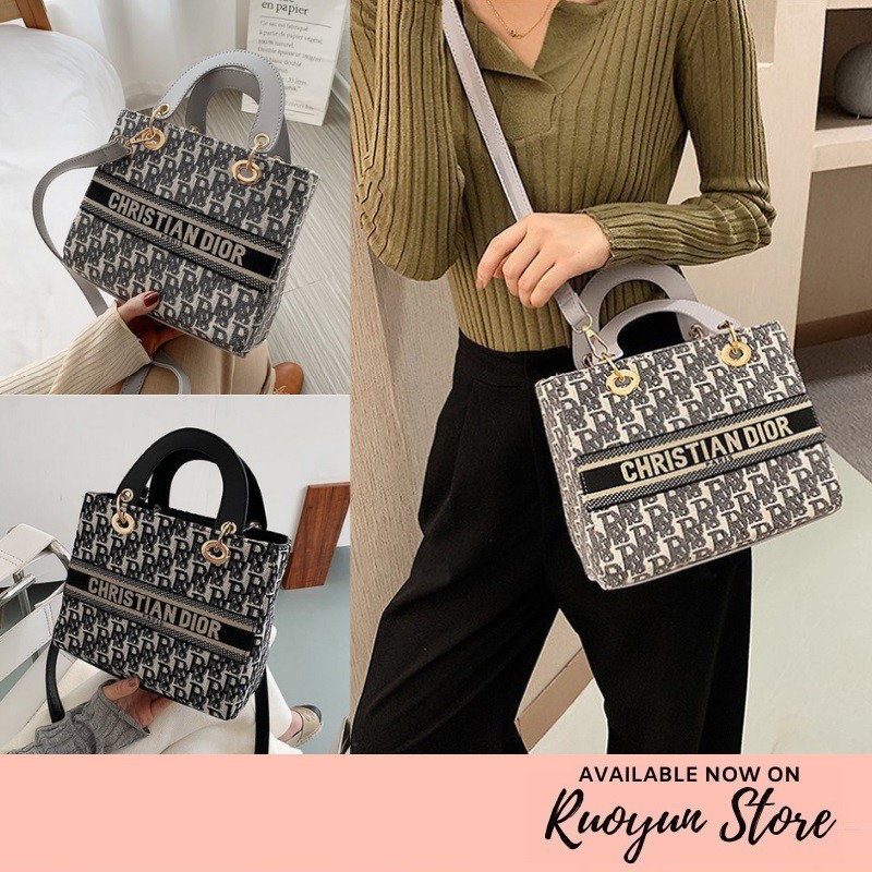 RYX - CD Monogram Tas Selempang Wanita Fashion Casual - Ori Import