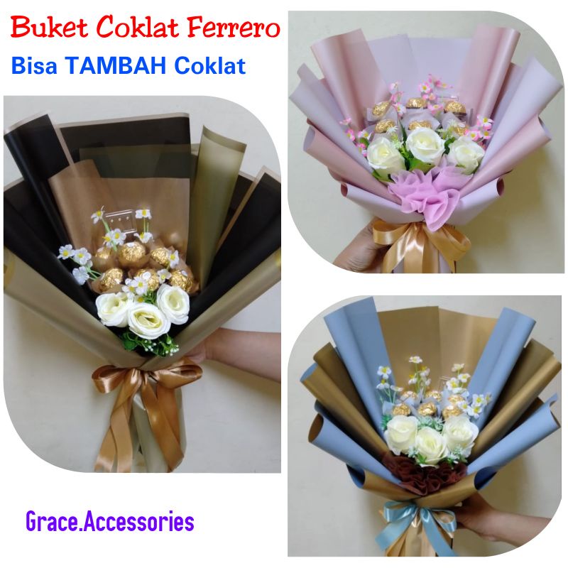 

Buket bucket bouquet coklat ferrero hadiah kado wisuda ulangtahun anniversary hadiah kado pacar cewe