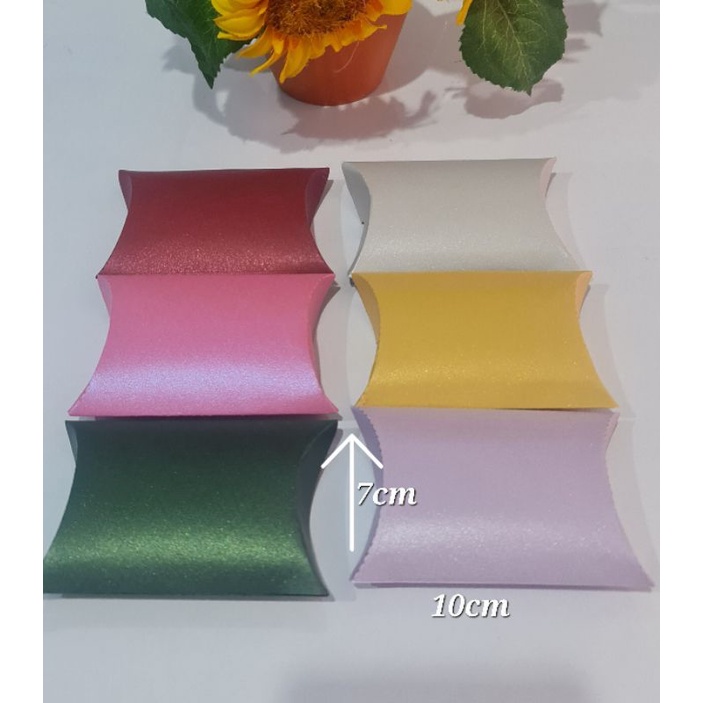 

(ISI 10PCS) PILLOW BOX JASMINE / BOX SOUVENIR/PAPER BAG