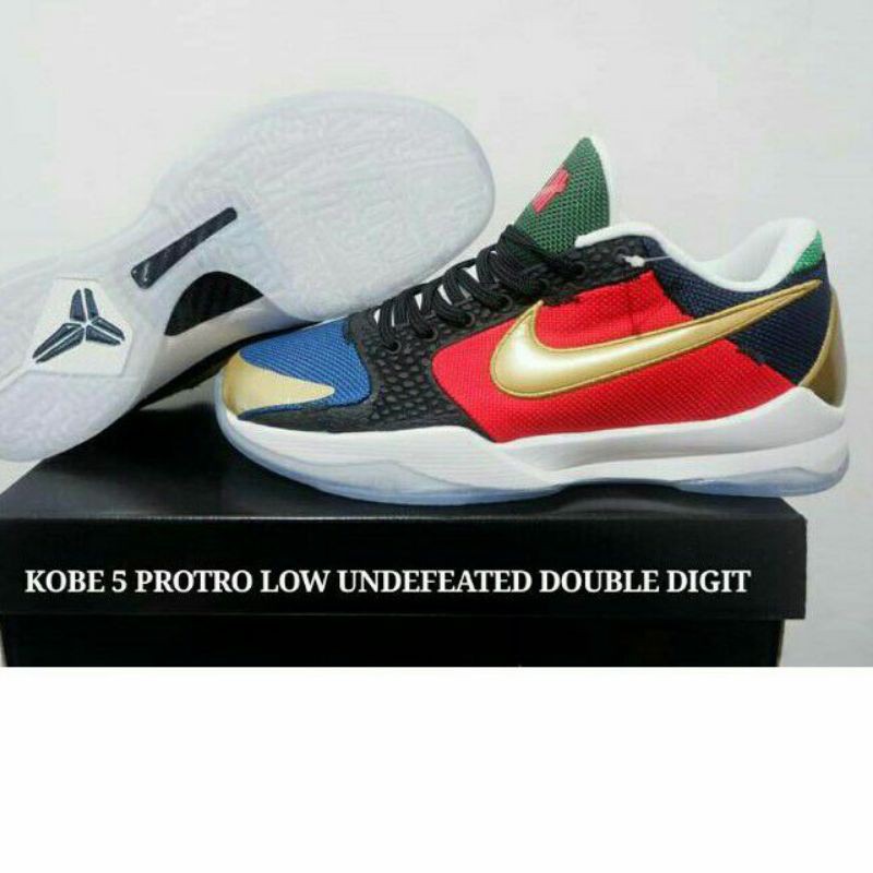 SEPATU BASKET NIKE KOBE 5 PROTRO LOW UNDEFEATED DOBLE DIGIT