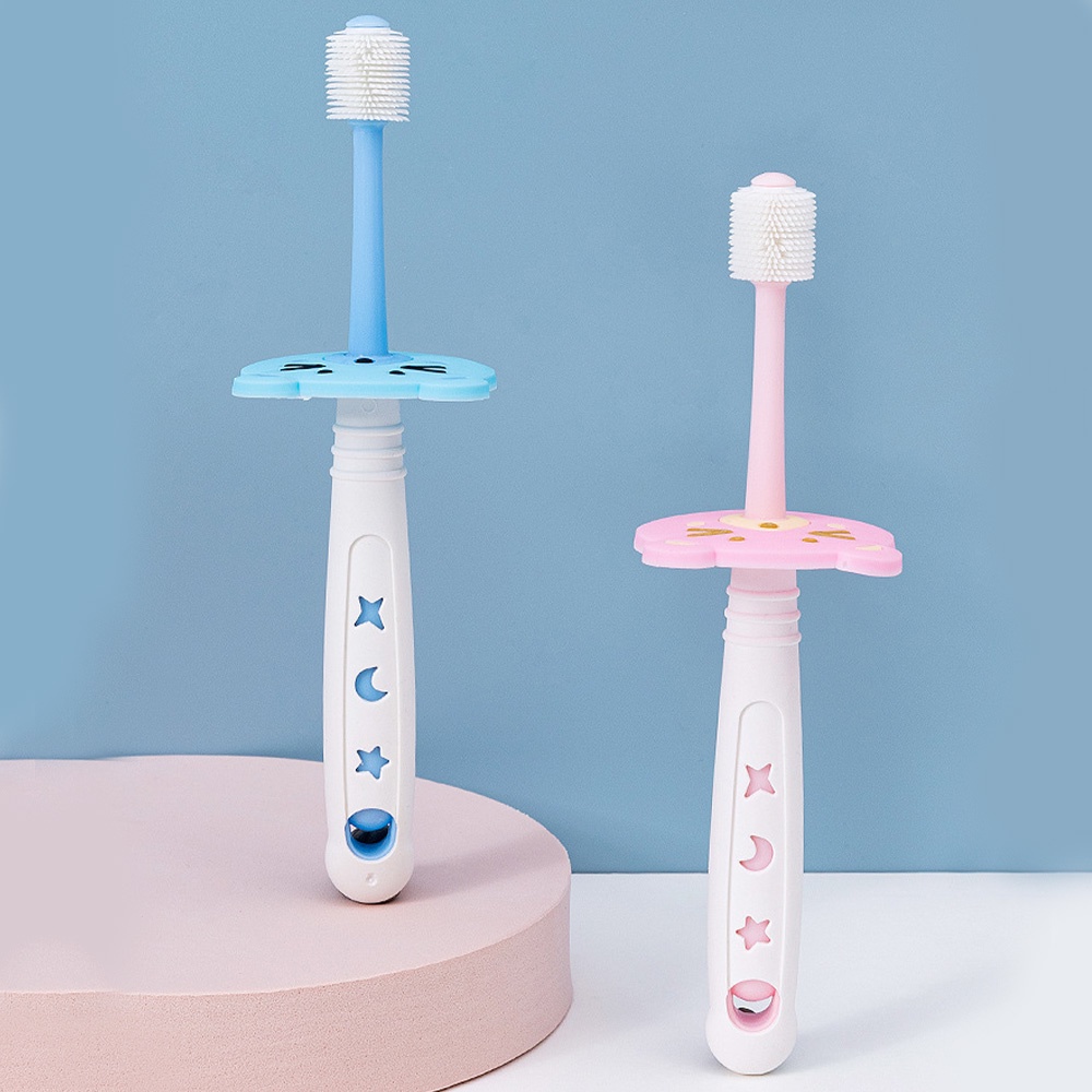 Mamibayi Baby toothbrush antibakteri nano sikat gigi anak bisa rotasi 360°