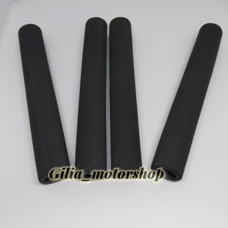 Busa Stang Motor Universal Handle Grip Handfat Hitam Polos Empuk Busa Handle Rem Sepeda Motor