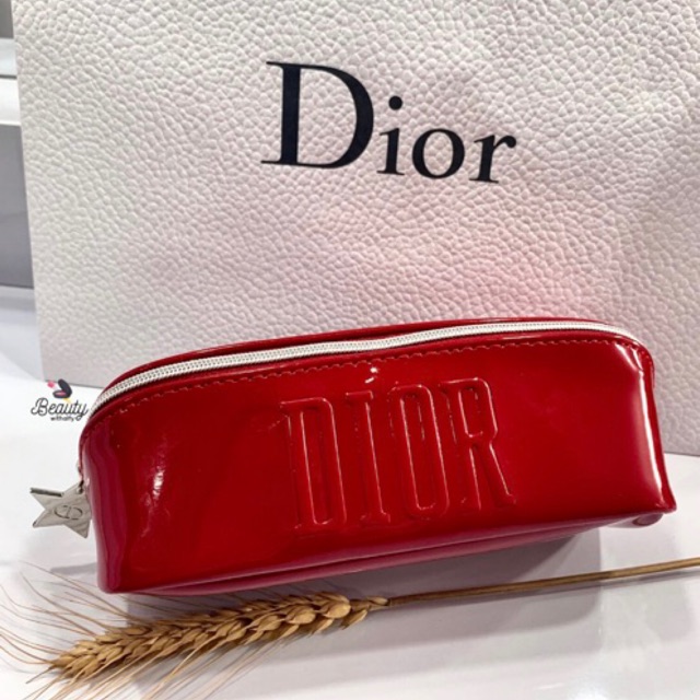 Dior pouch red glossy