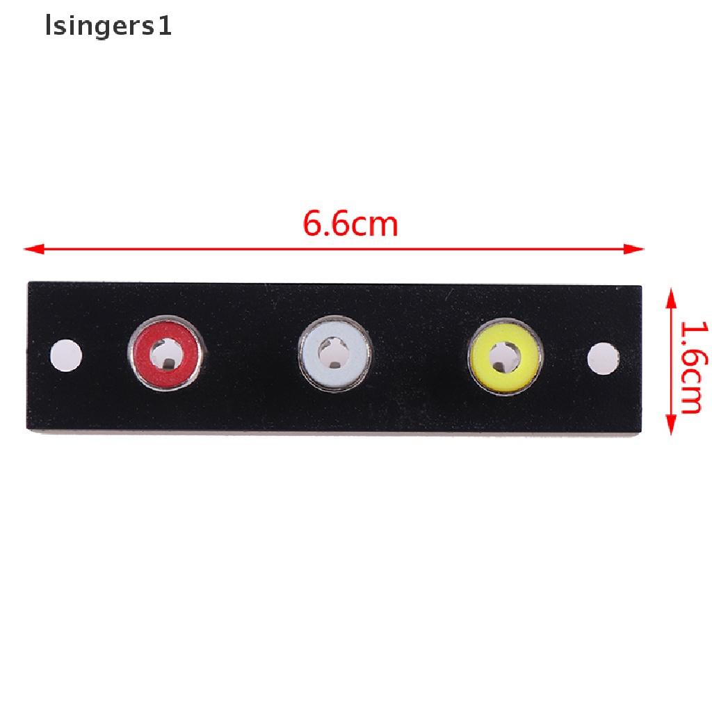 (lsingers1) Panel terminal audio 3 Arah RCA Untuk Dinding