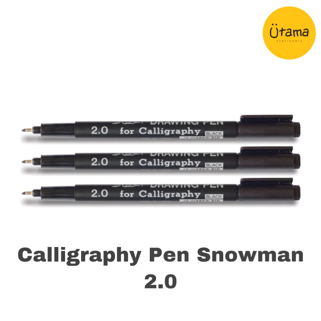 

Calligraphy Pen Snowman 2.0 Hitam/Drawing Pen Kaligrafi/Caligraphy/Kaligraphy