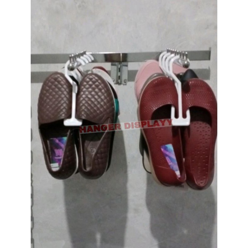 Hanger Sandal Slop ORI / Gantungan Display Sandal Slop Hitam Putih