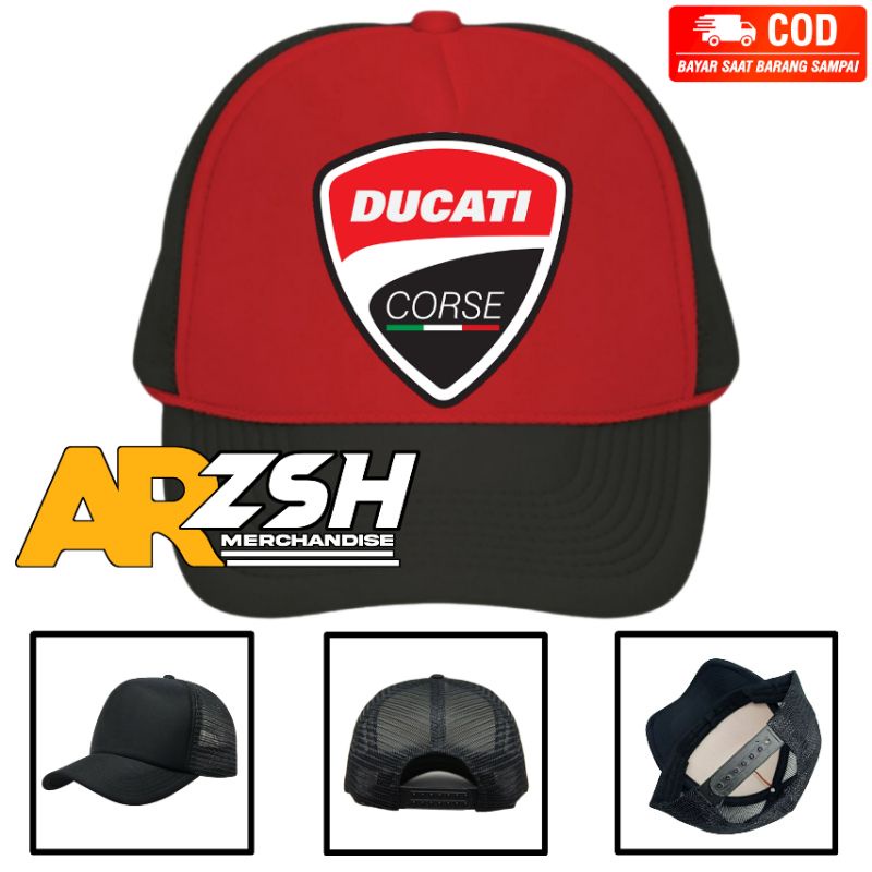 Topi Jaring Dewasa Ducati - Topi Ttucker Jaring Dewasa Ducati