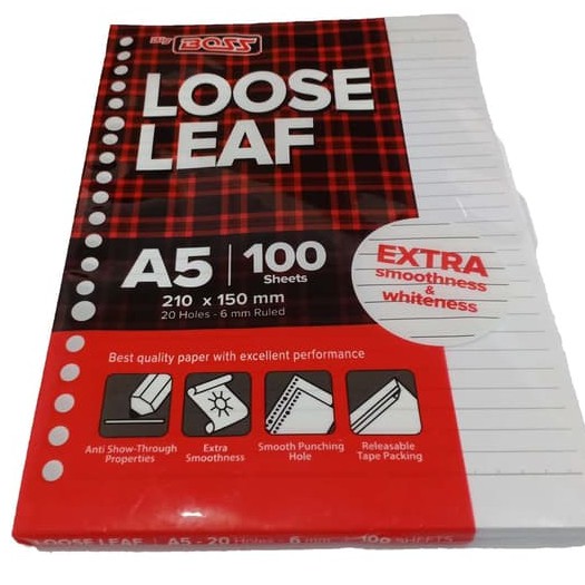 

Loose Leaf Big Boss A5 Begaris 100 Lembar