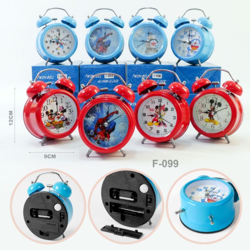 DHASHOP JAM - JAM BEKER LUCU - JAM BEKER MURAH JAM BEKER KARAKTER FROZEN, DORAEMON, MIKKY MOUSE, HELLO KITTY, SPIDERMAN