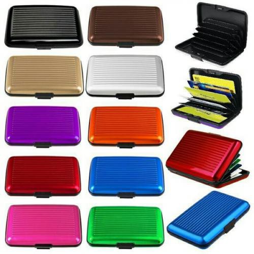 CARD GUARD HOLDER ALUMINIUM WALLET DOMPET ATM UANG KARTU KREDIT - DOMPET KARTU ALUMUNIUM