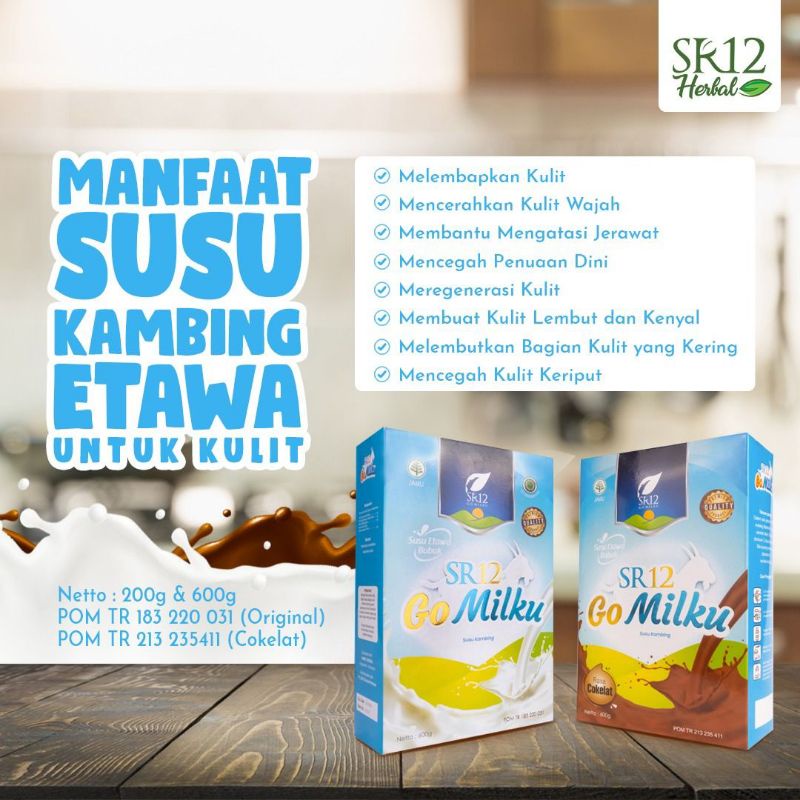 

GOMILKU SR12 SUSU KAMBING ETAWA KUALITAS PREMIUM BPOM HALAL