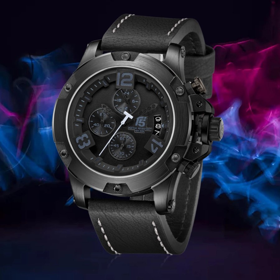 Hot Sale Jam Tangan T5 H 3638 - H3638 Quartz Analog Strap Leather Jam Tangan Pria Hadiah Edisi Terba