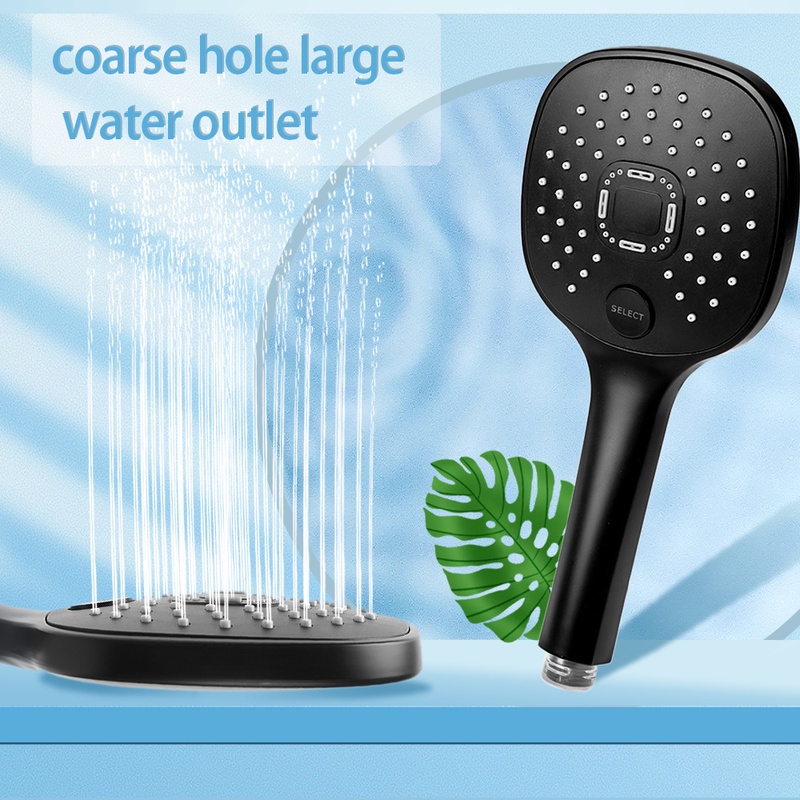 Kepala Shower Model Genggam Tekanan Tinggi Hemat Air Dengan 3 Mode