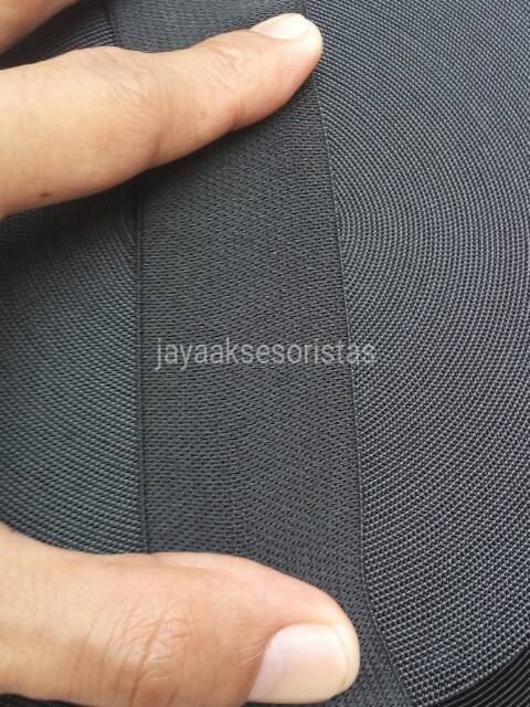 Tali webbing elastis/karet tas 3.8 cm murah