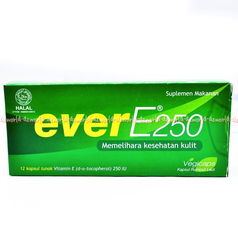 Ever E 250 vitamin lunak Natur E Kapsul Vitamin E Untuk Kulit EverE250 Ever-E