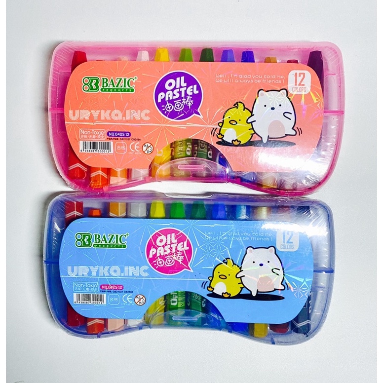 

(BAZIC) Oil Pastel / Crayon / Krayon set 12 Warna