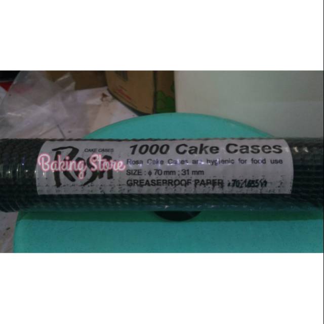 Cake Cases - Kertas Kue Hitam 70mm isi 1000