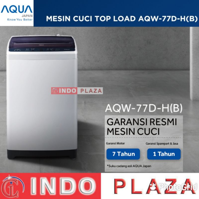 MESIN CUCI AQUA JAPAN 1 TABUNG 7 KG / 7KG AQW-77DH