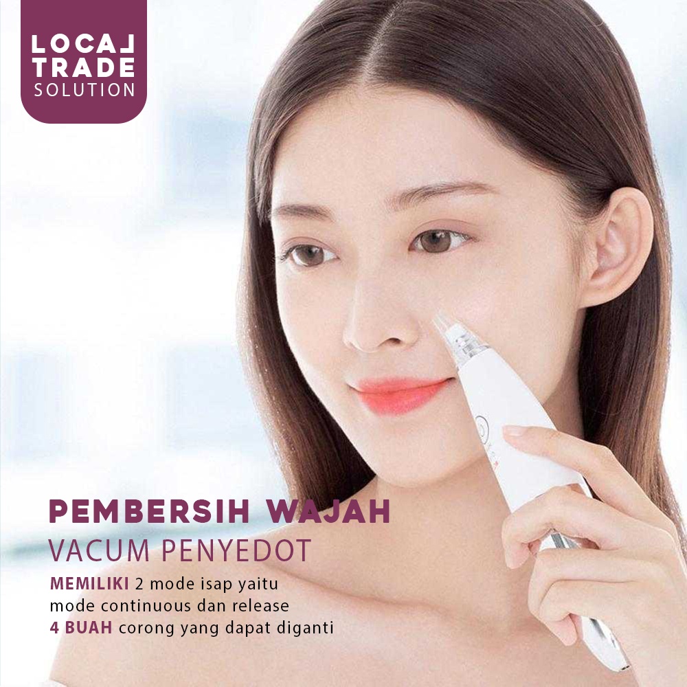 Pembersih Wajah Vacum Penyedot Komedo Elektrik Facial Blackhead Remover Vacuum Suction