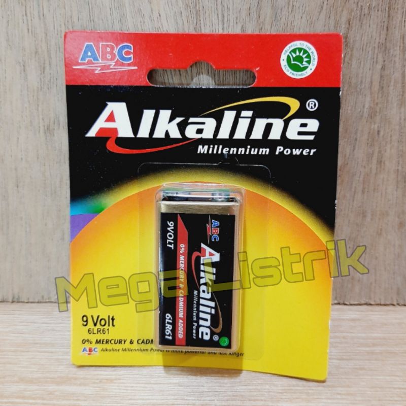 Baterai Alkaline kotak baterai 9volt