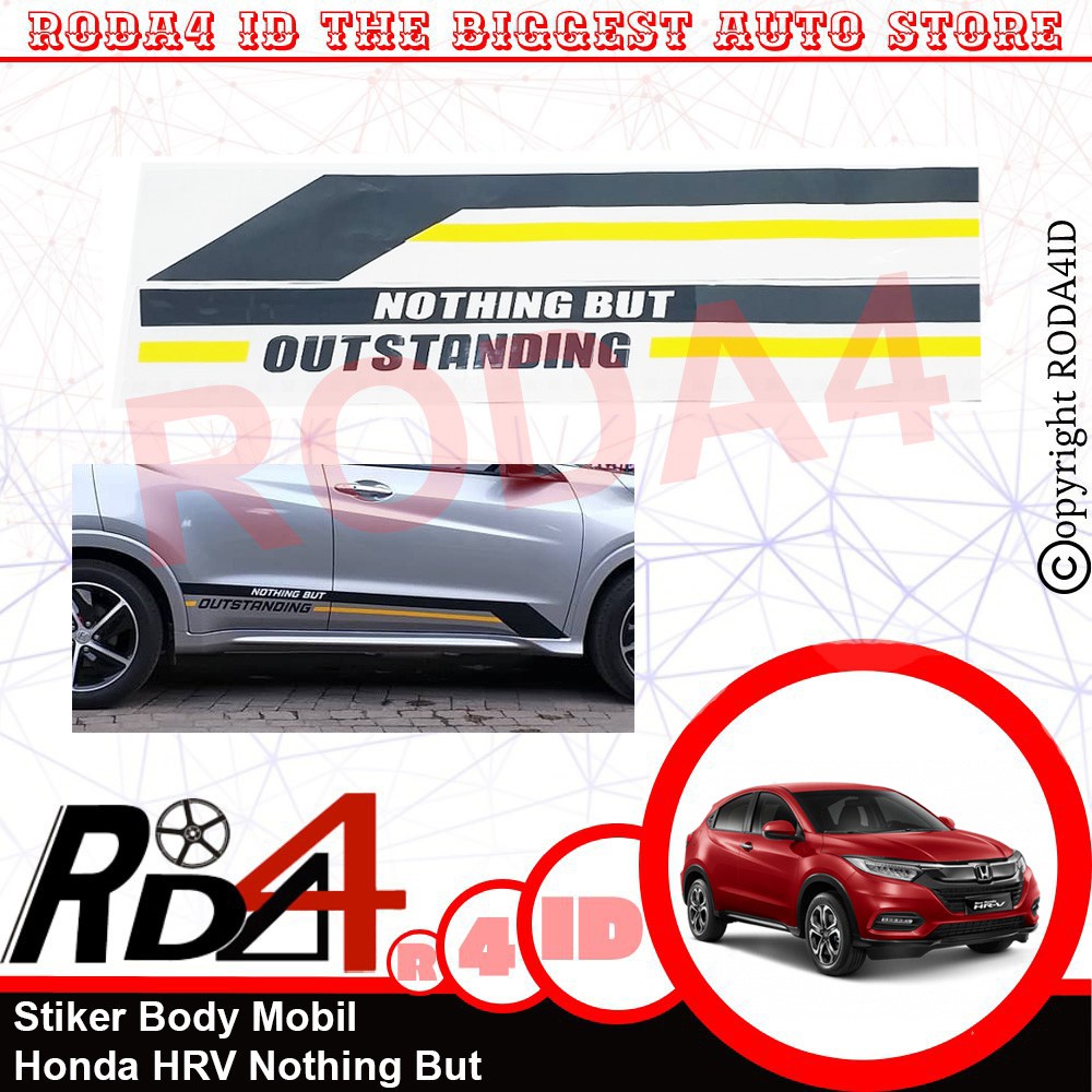 Sticker Stiker Pintu Body Mobil HRV Nothing But