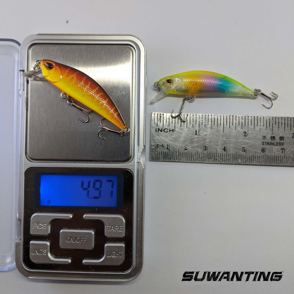 Umpan Lure Minnow 5cm 5gr Ultralight Sinking mirip Tsurinoya Ryuki 50s Ryuki 45s