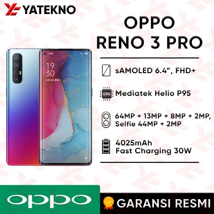 Oppo Reno 3 Pro 8/256GB GARANSI RESMI