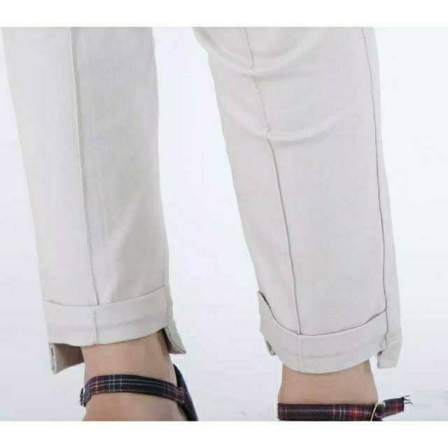 Baggy Pants Nokya Big Size Jumbo Katun Twill Stretch Pinggang Karet Muter NR_Outfit Official COD