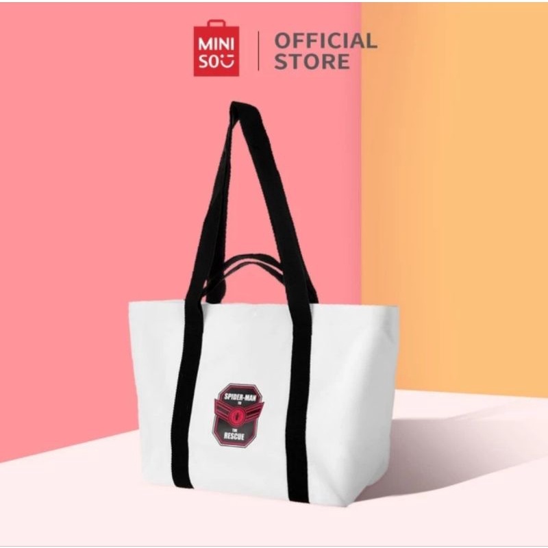 Miniso Tas Tote  Bag  Marvel Shoulder