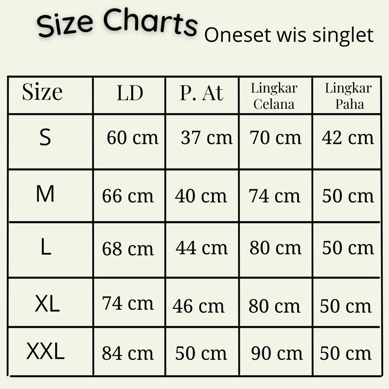 ONESET WIS SINGLET ANAK | ONESET KAOS ANAK