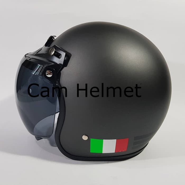 Helm bogo List Abu Doff + Kaca Ava