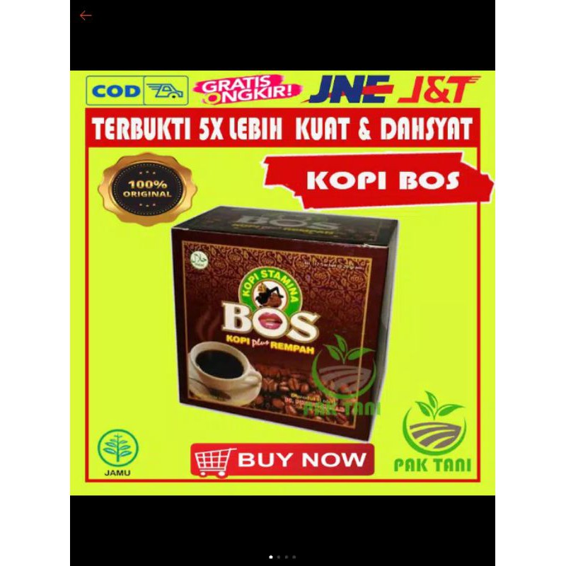 Kopi Bos Ori Kopi Stamina Herbal Tahan lama Original PT57