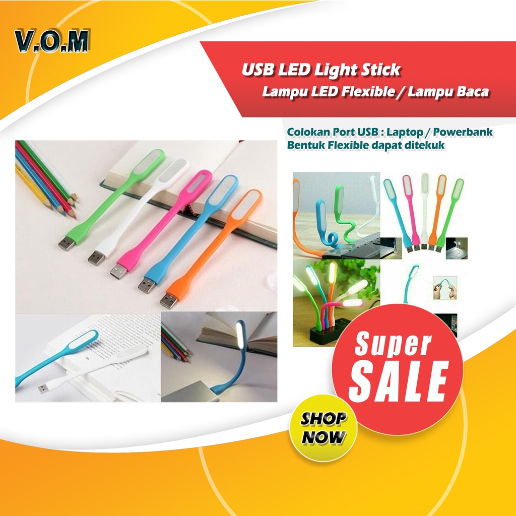 USB LED Light Stick Lampu LED Flexible / Lampu Baca