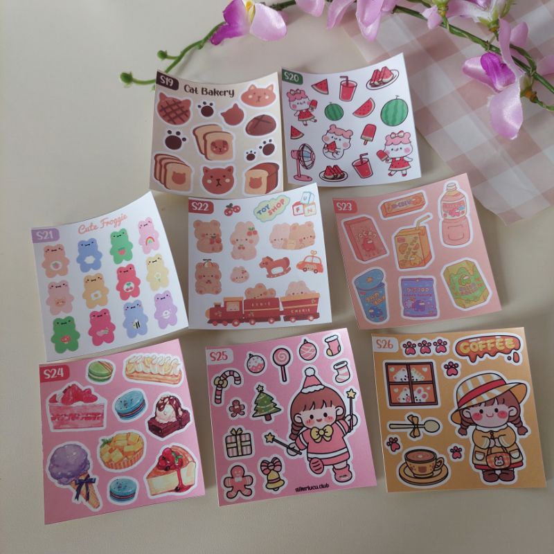 

stickerlucuclub mini vynil sticker waterproff antiair