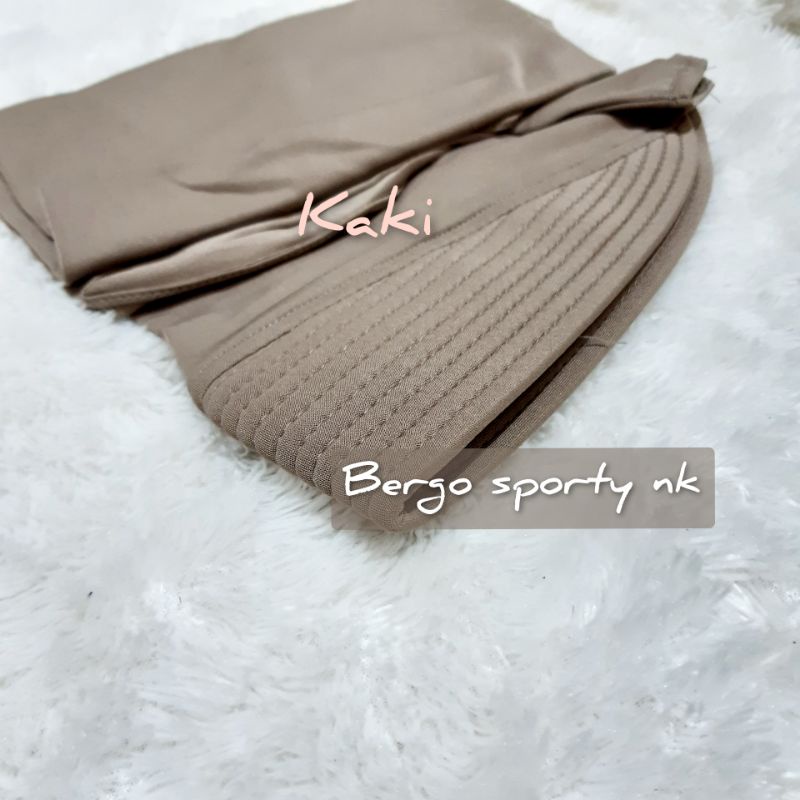 Bergo sport jersey Jilbab Harian Olahraga