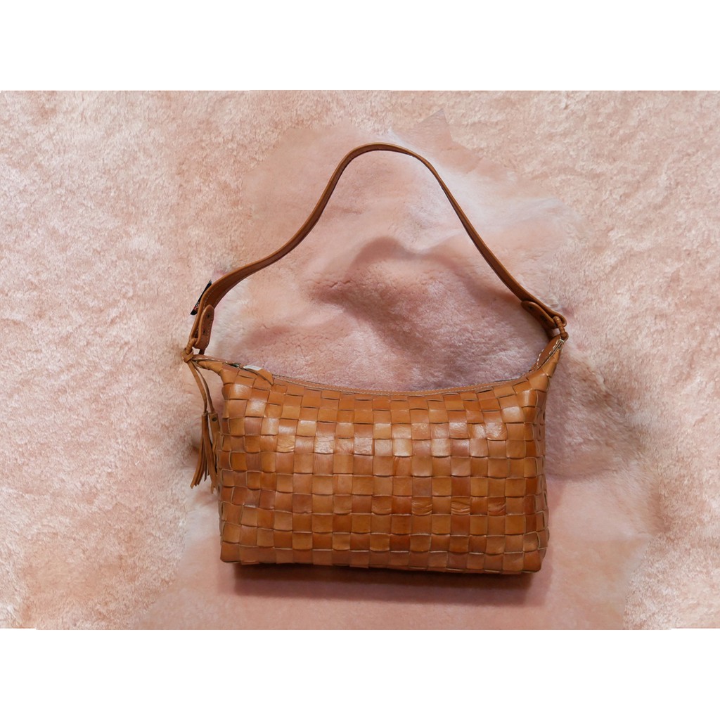 Tas Kulit Anyam Besar Tali Satu