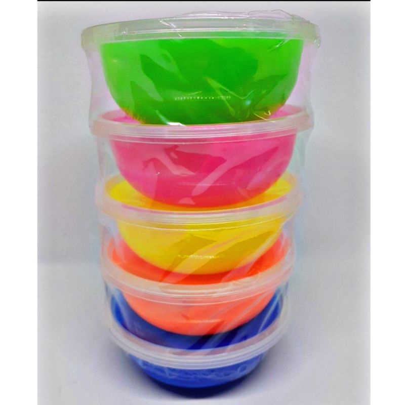 SLIME CLEAR JUMBO WARNA WARNI isi 5pcs/pack