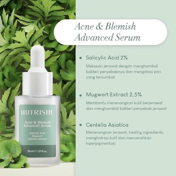 ★ BB ★ Nutrishe Acne &amp; Blemish Advanced Serum 30ml - Serum Wajah