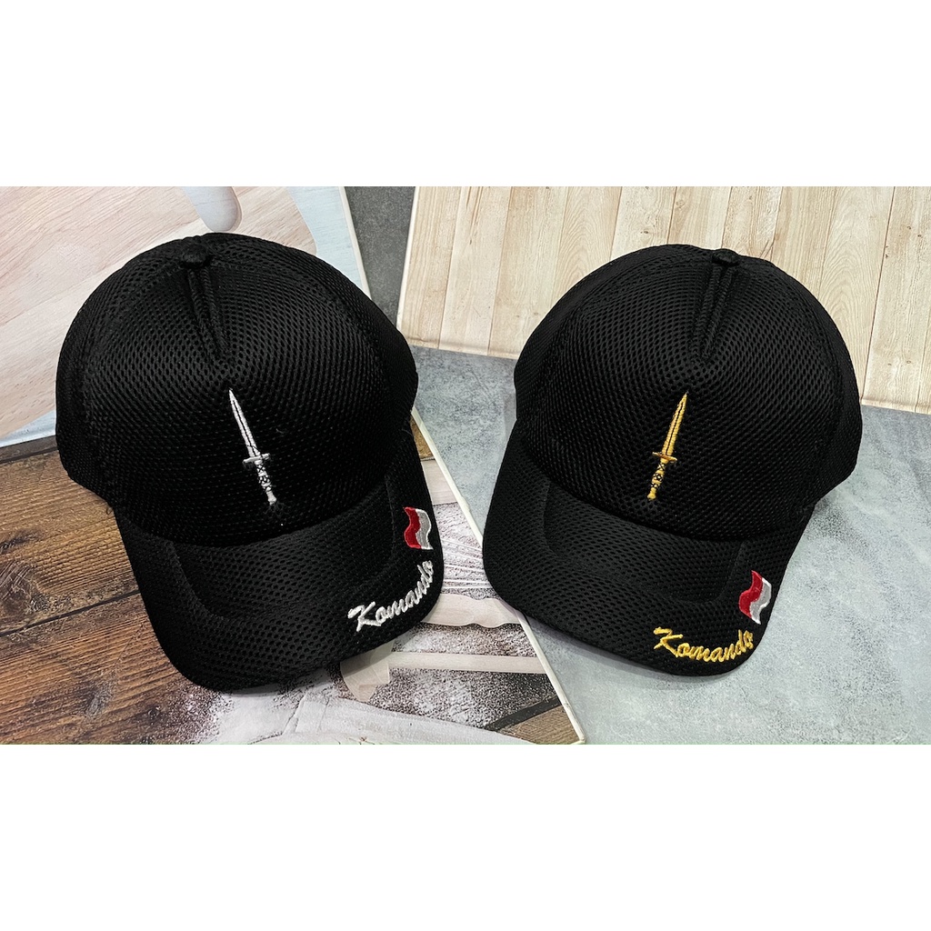 Topi Jaring Komando - Topi Komando - Topi Jaring - Topi Hitam