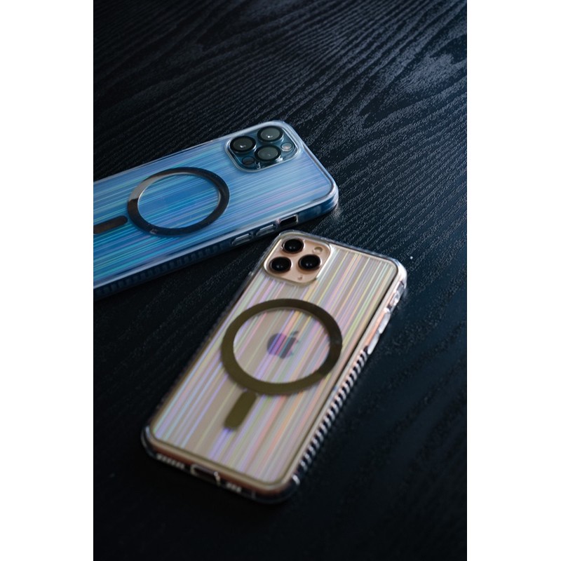 Aurora laser gradient magnetic magsafe case iphone 11 Pro Max 12 Mini Pro Max