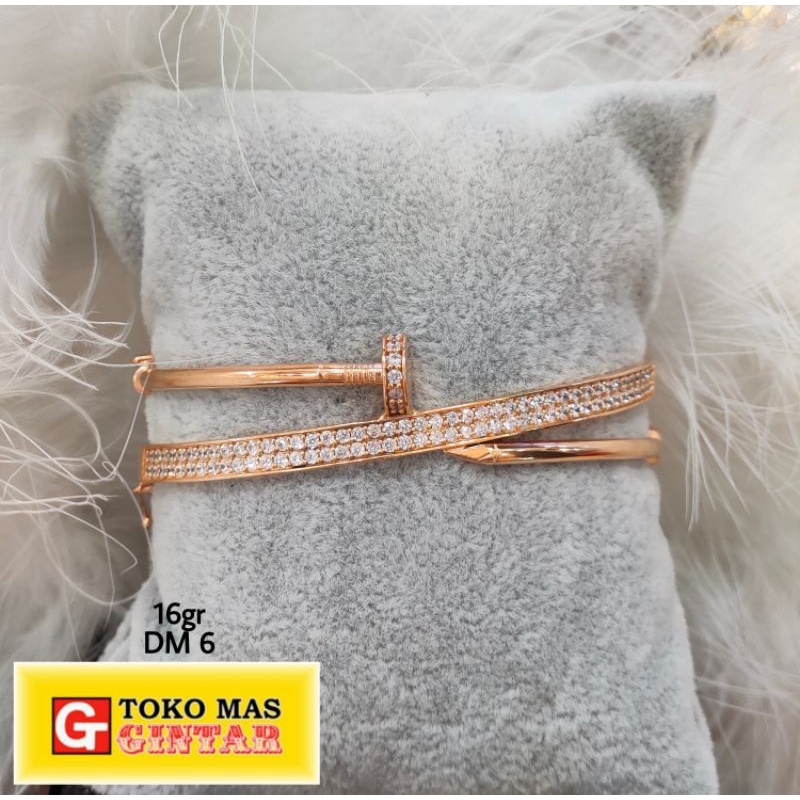 Gelang Kaku model paku matamata (750%)