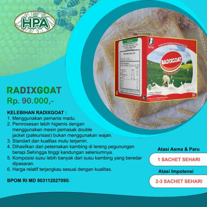 

Susu Kambing Pak Haji (Radix Goat HPA)