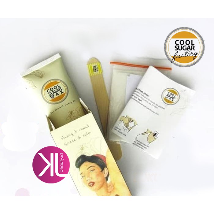 (ada FREE GIFT loh) COOLSUGAR Cool Sugar Wax  TUBE / Kit Lemon Size S