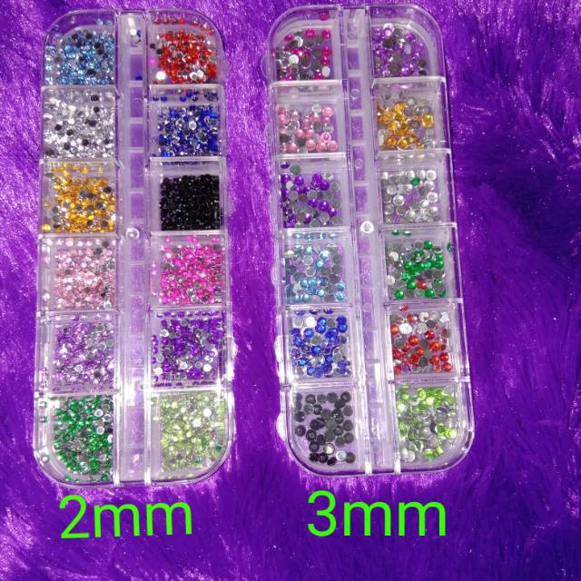 

Gems 12warna size 2mm & 3mm Realpict