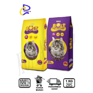 MAKANAN KUCING BOLT - CAT FOOD REPACK 1KG