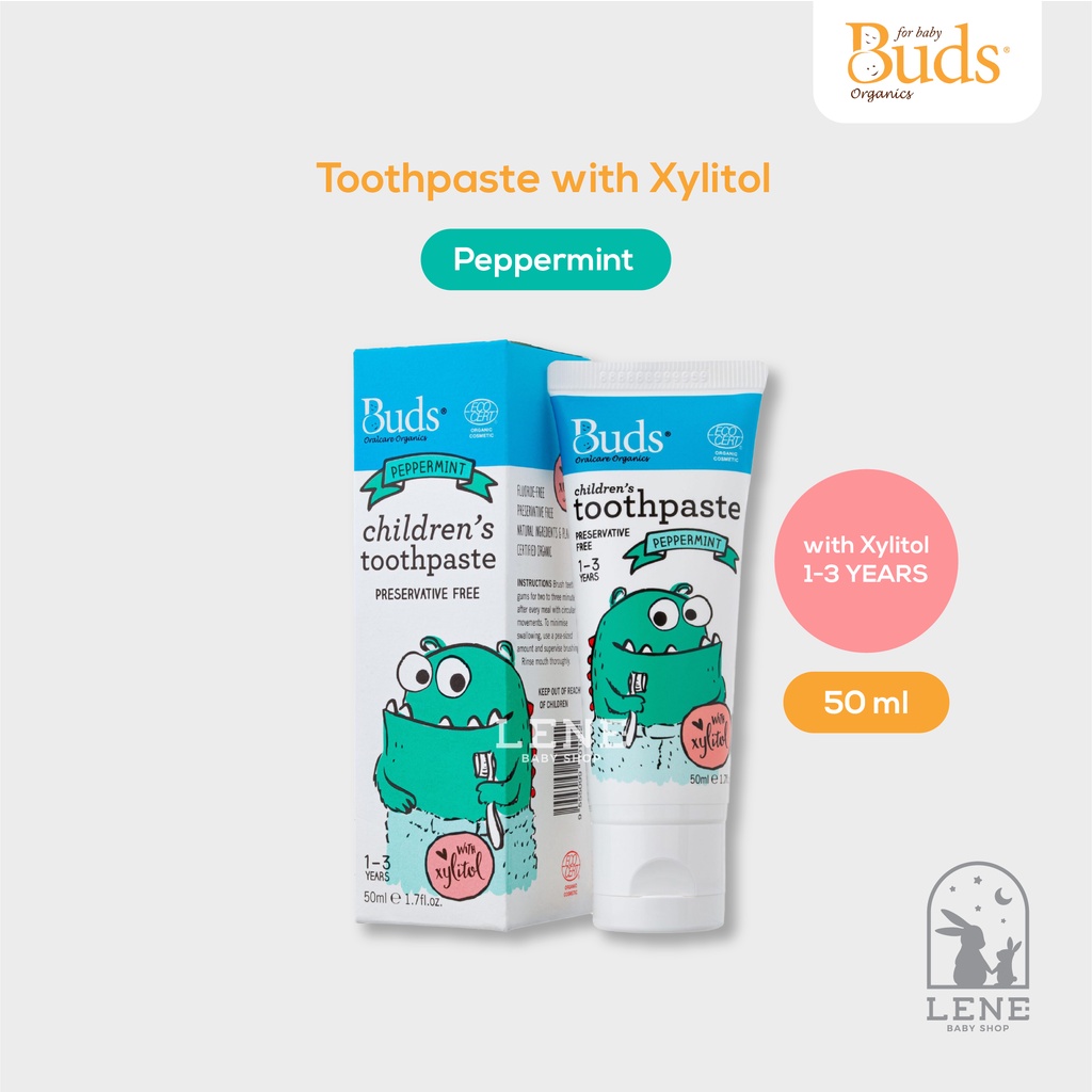 Buds Organics Toothpaste With Xylitol (1-3y) 50ml