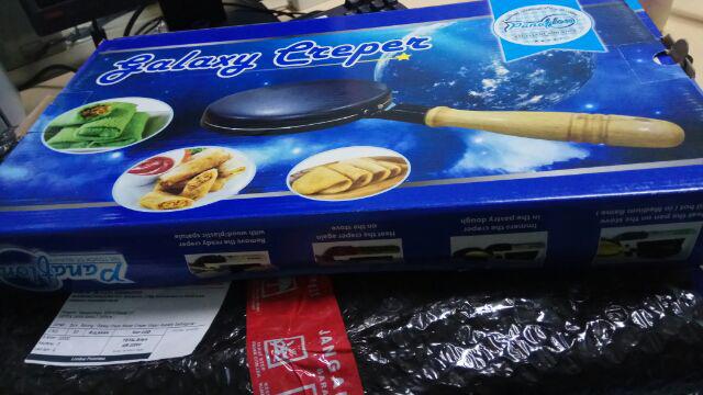 Galaxy Crepe Pan Maker Wajan Terbalik Teflon Anti Lengket Cetakan Kue Kulit Risole Lumpia Praktis