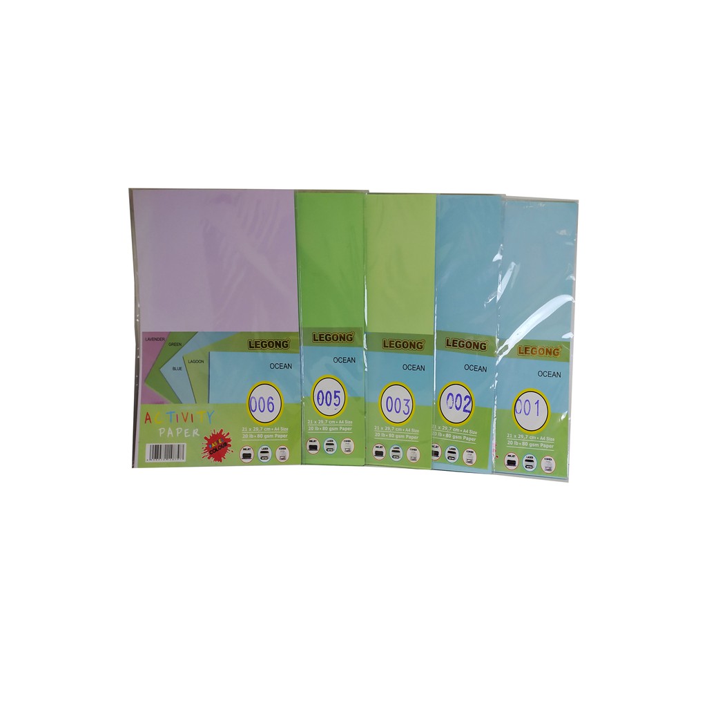 Activity Paper / Kertas Origami LEGONG A4 WARNA PASTEL