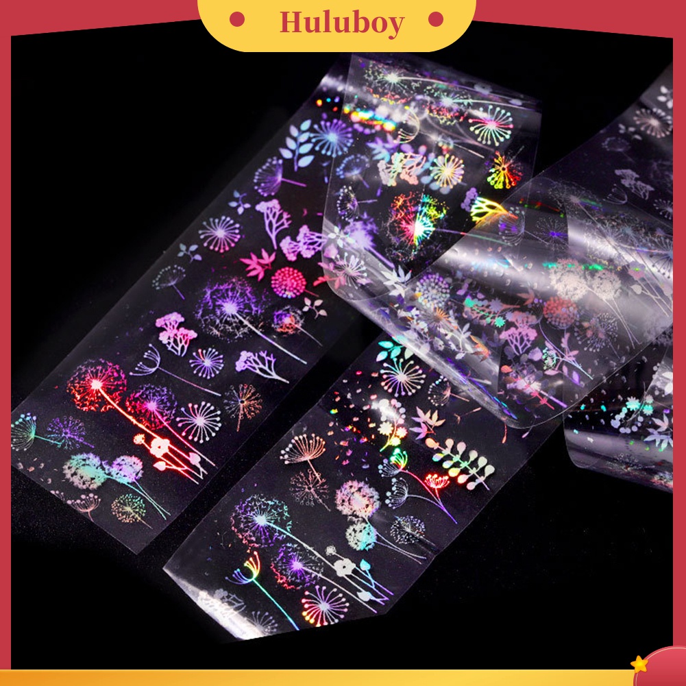 Huluboy Huluboy♡ Stiker Nail Art Desain Starry Sky Flame Untuk Dekorasi Manicure